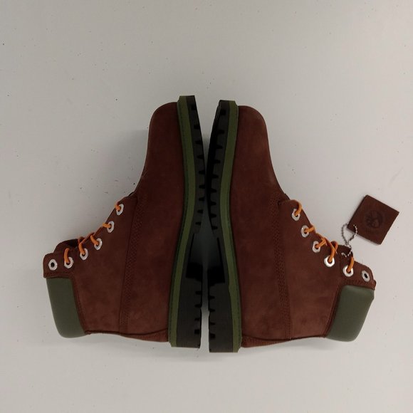 Timberland Premium Dark Brown Nubuck 6-Inch Waterproof Boots - Picture 4 of 12